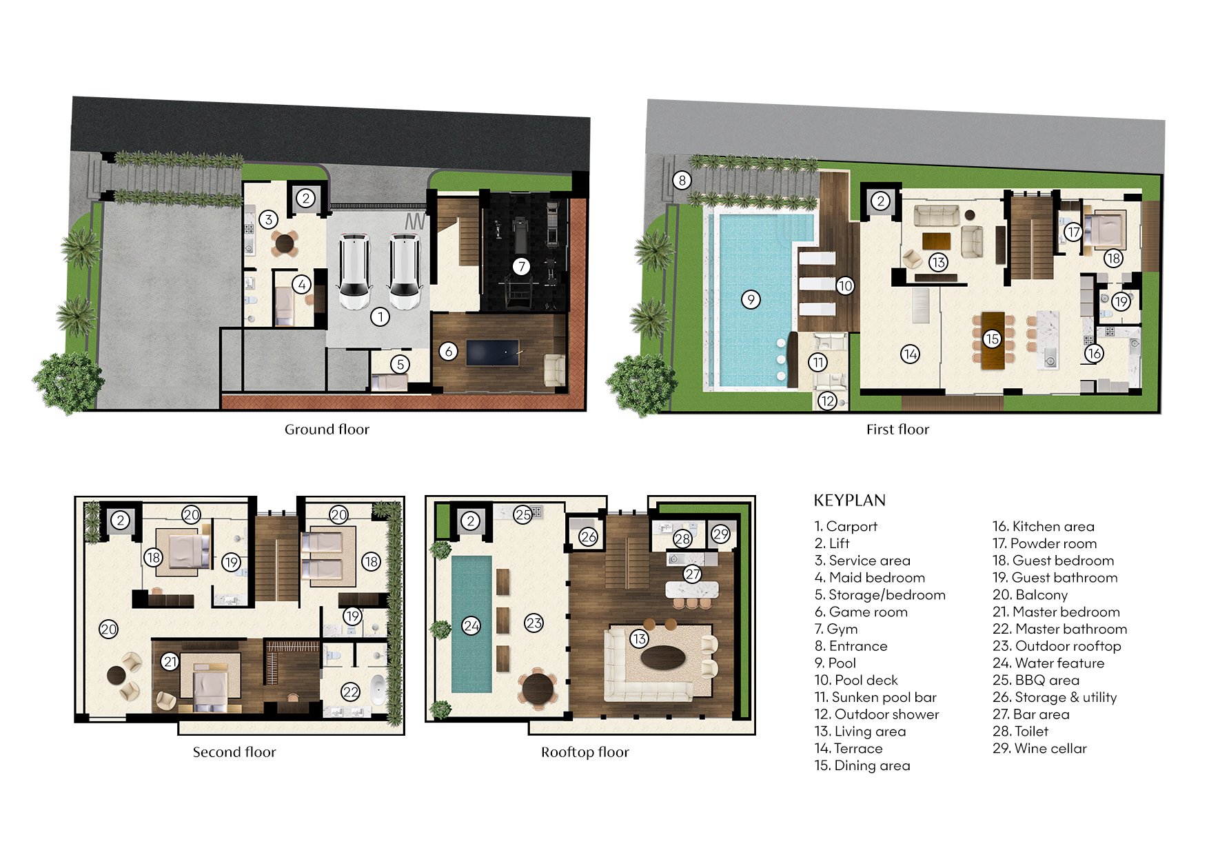 The Atma Bali Floorplan